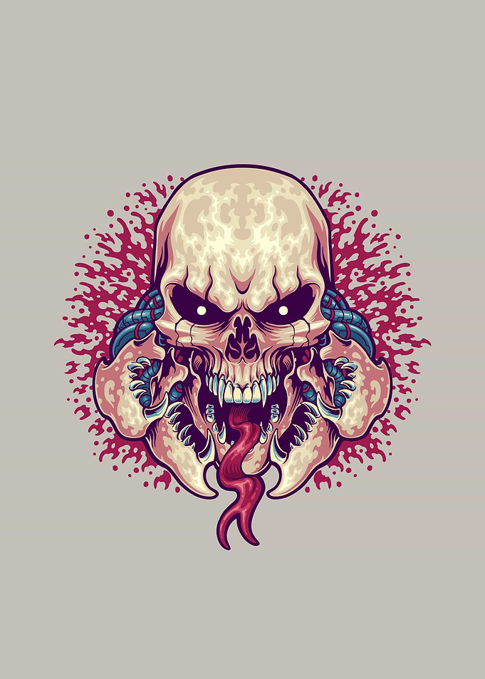 predator mutant head