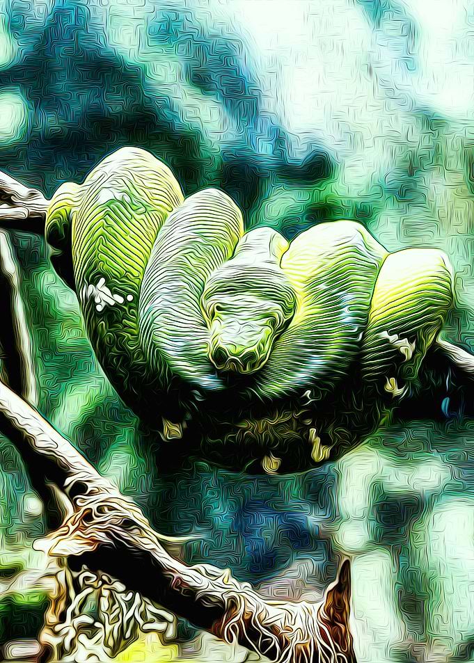 Emerald tree boa