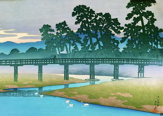 Ukiyo e Asano river