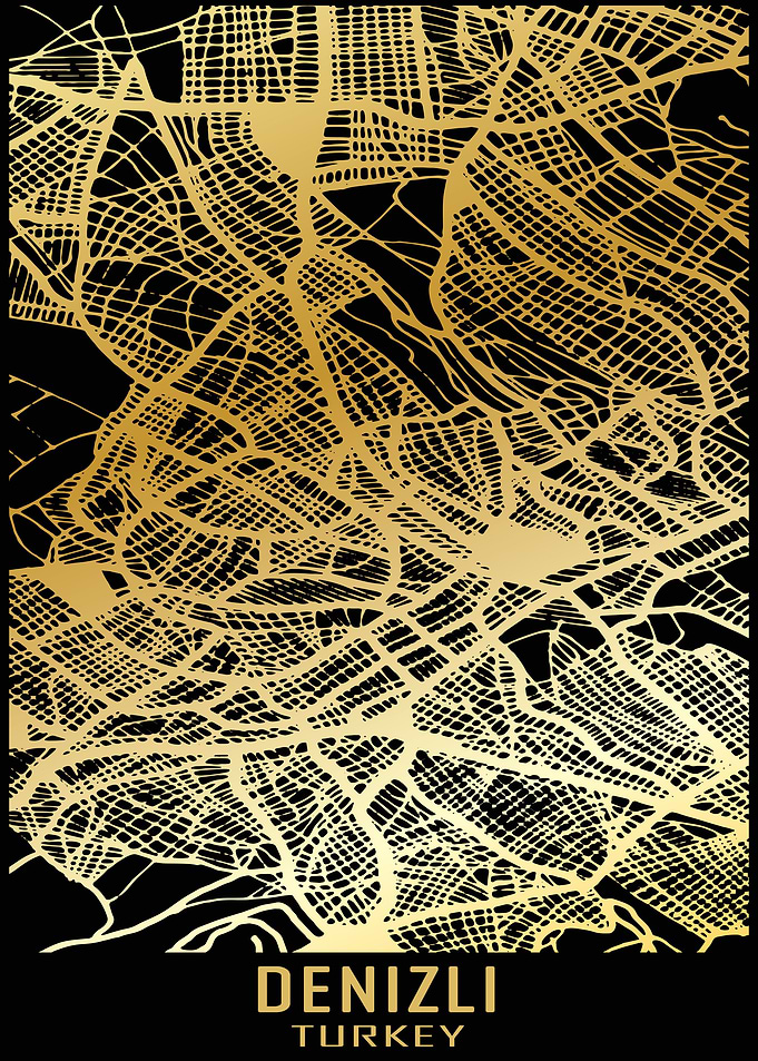 Denizli Turkey City Map