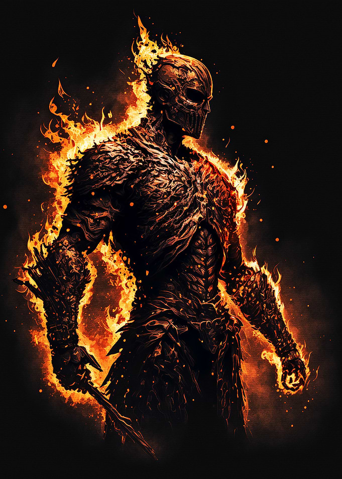 Illustrator fire full body