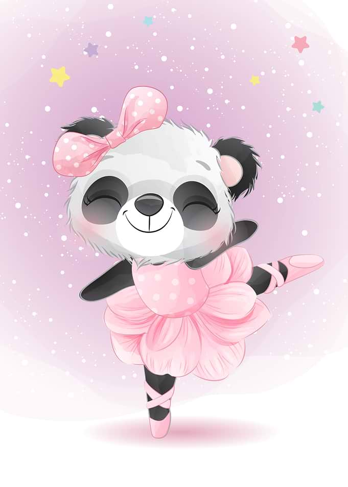 Cute Panda ballet