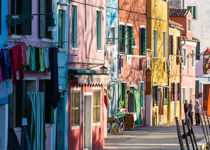 Colorful houses in Burano