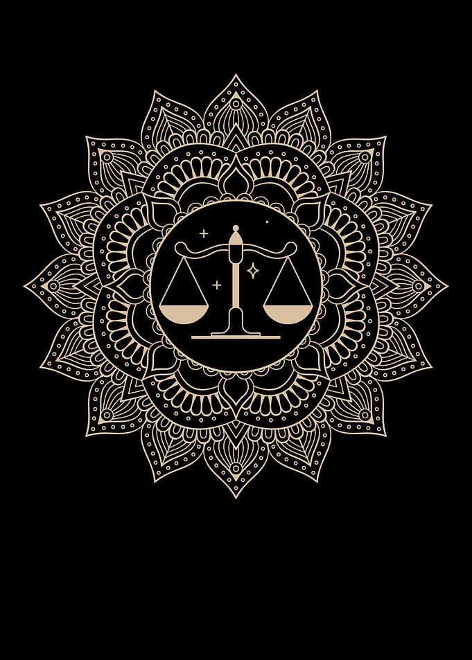 Libra Zodiac Mandala