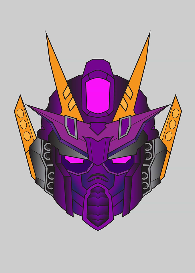 Warrior cyborg head