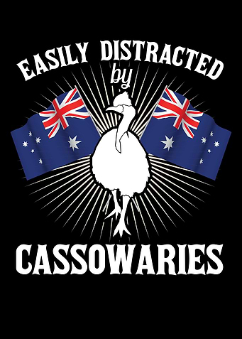 Retro Cassowary Bird