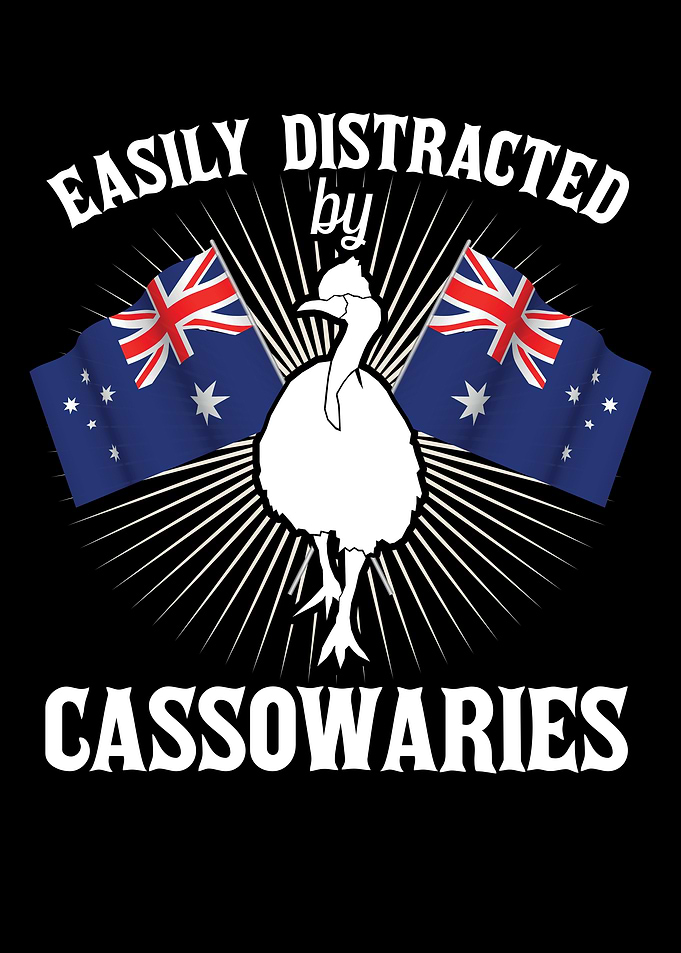 Retro Cassowary Bird