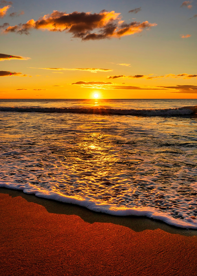 Sunrise beach landscape
