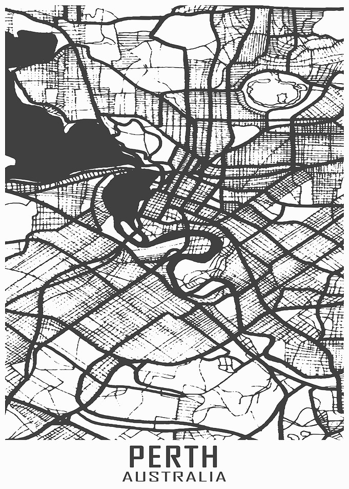 Perth Australia City Map