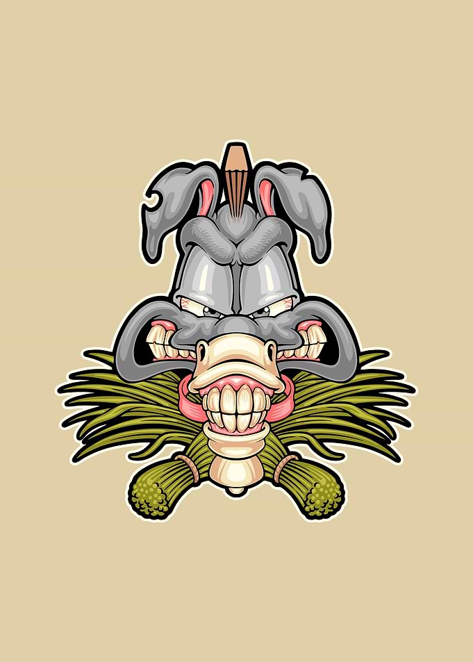 mad donkey cartoon