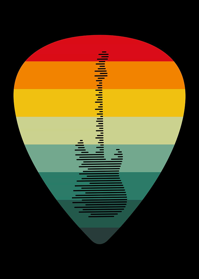 Retro Guitar Pick