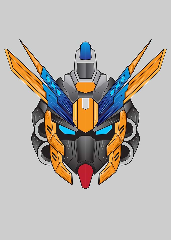 Warrior cyborg head