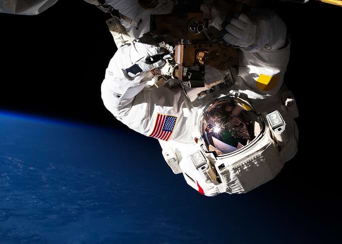 Astronaut Floating