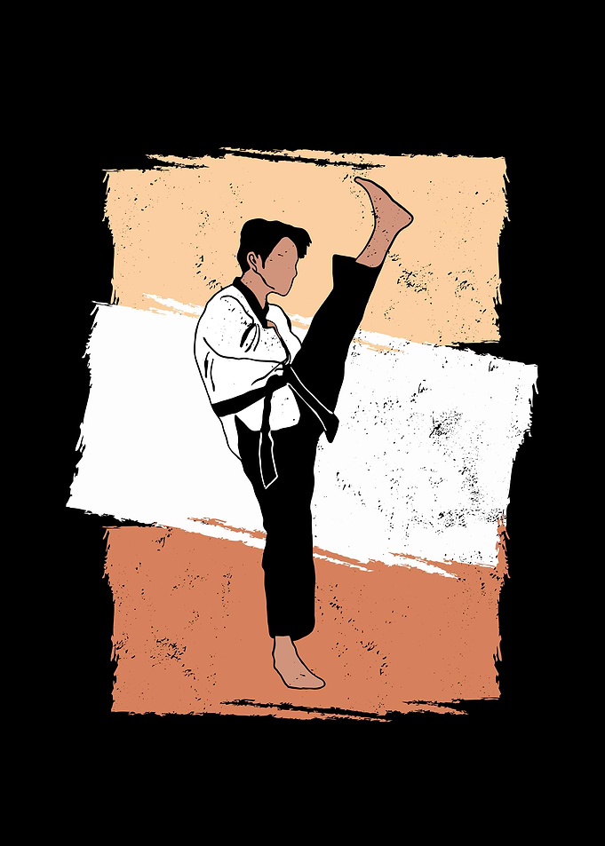 Funny Retro Karate Combat
