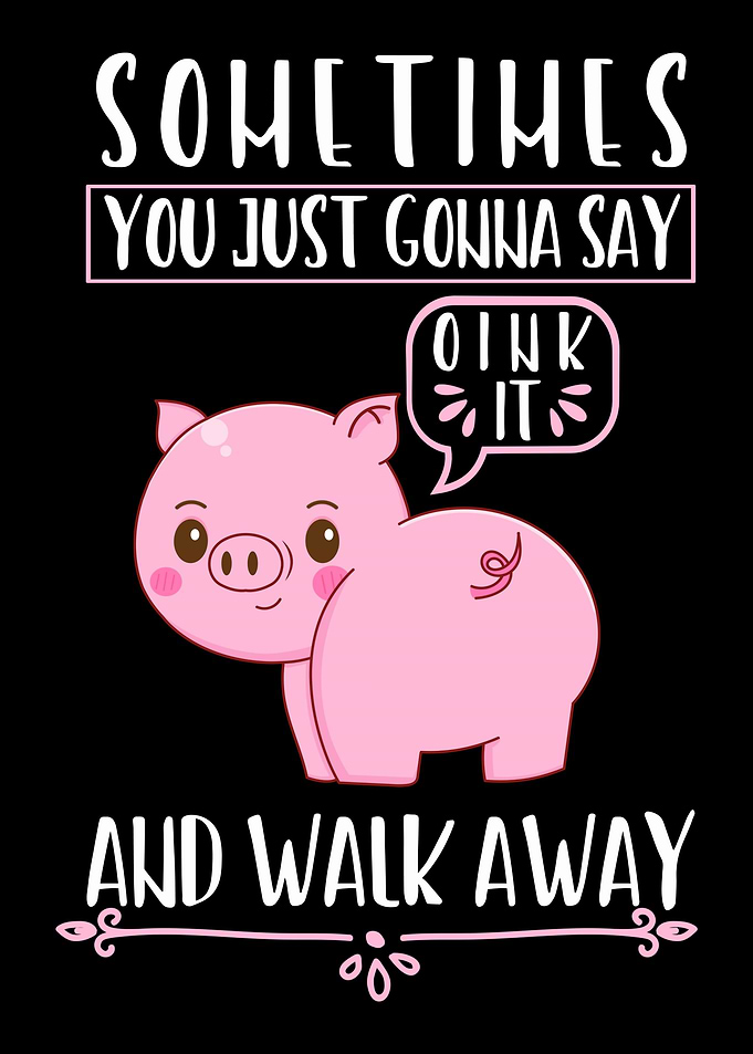 Funny Pig Joke Women