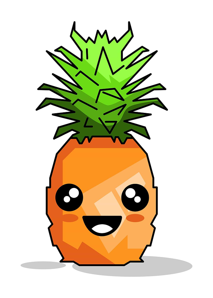 Emoticon Pineapple Smile