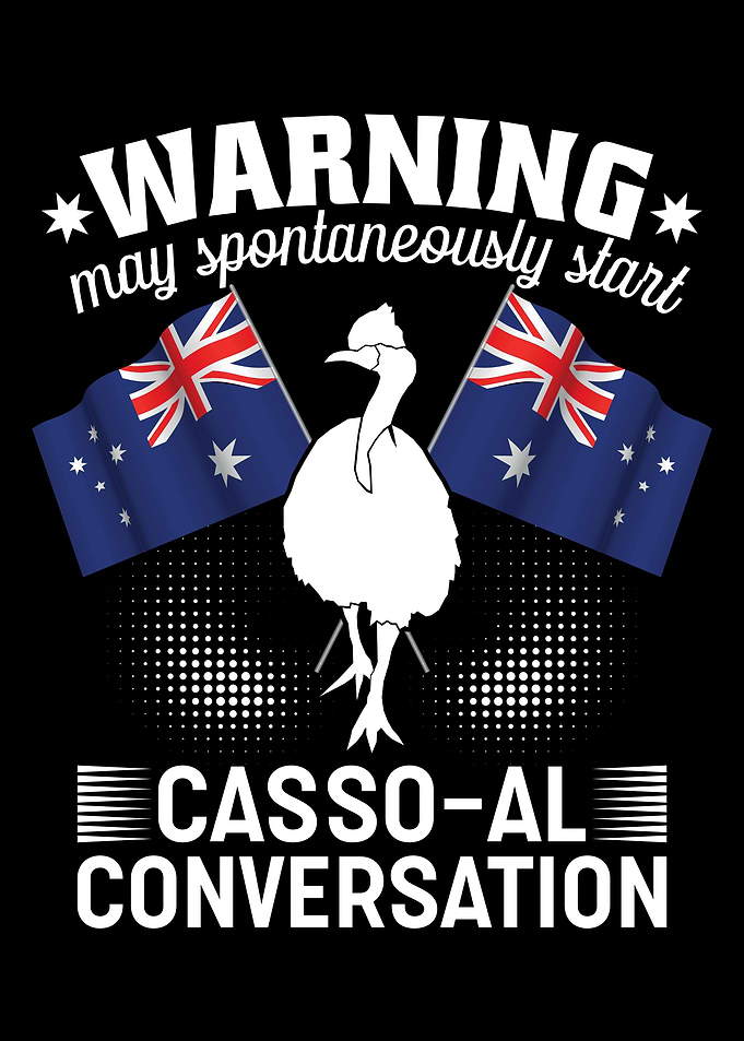 Retro Cassowary Bird