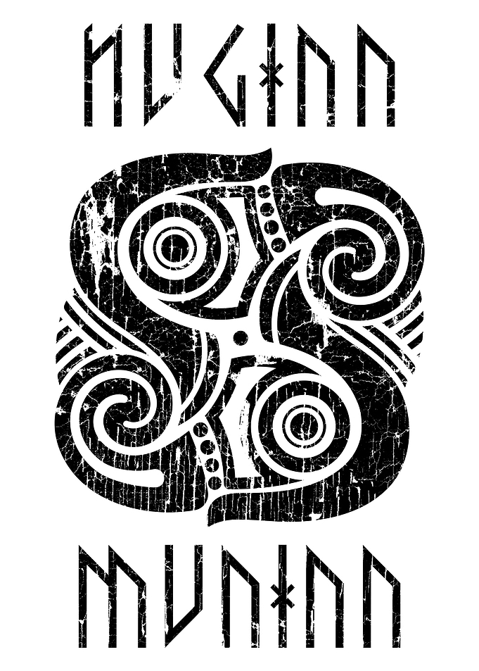 Odin Ravens Huginn Muninn