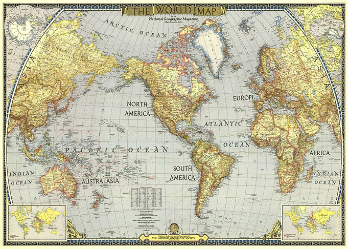 World map 1943