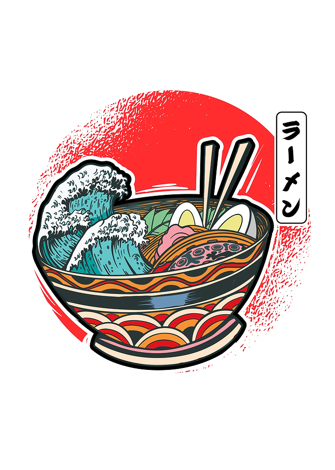 Ramen Bowl Wave Japanese