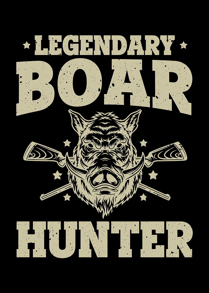 Vintage Boar Hunting Hog