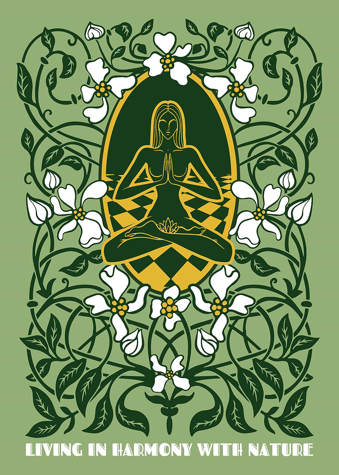 Girl meditating