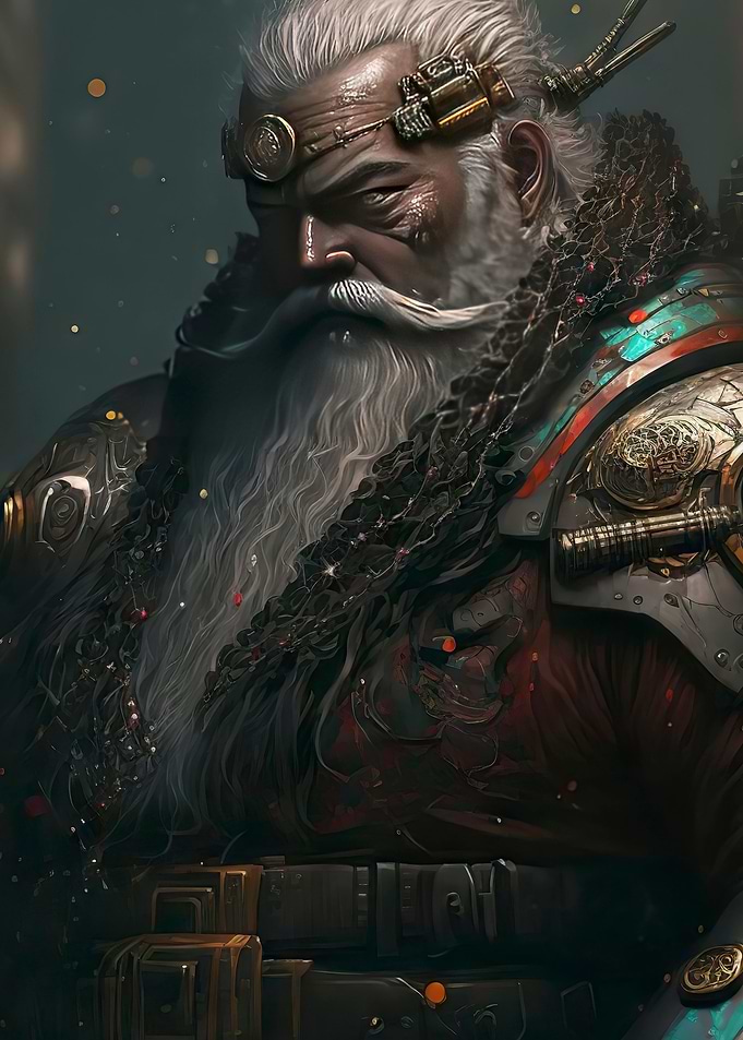 Warrior Santa