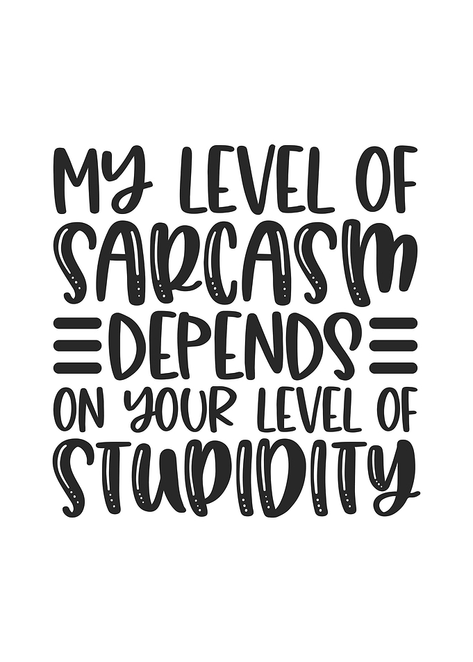 My Level Of Sarcasm