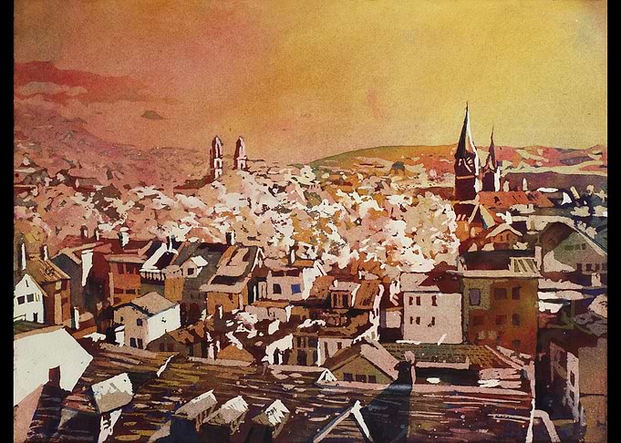 Zurich skyline Switzerland