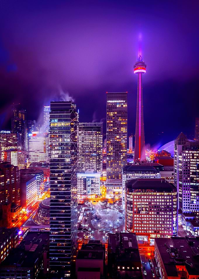 City Night Futuristic