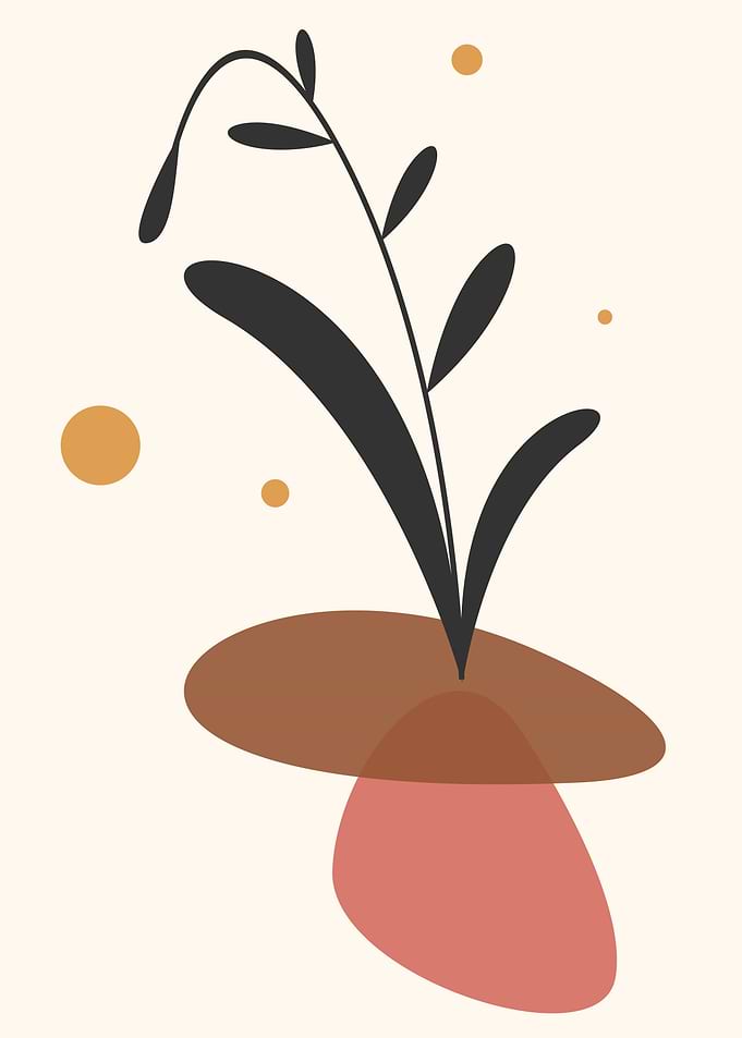 Tropical botanical leaf