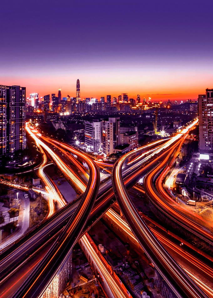 City Night Futuristic