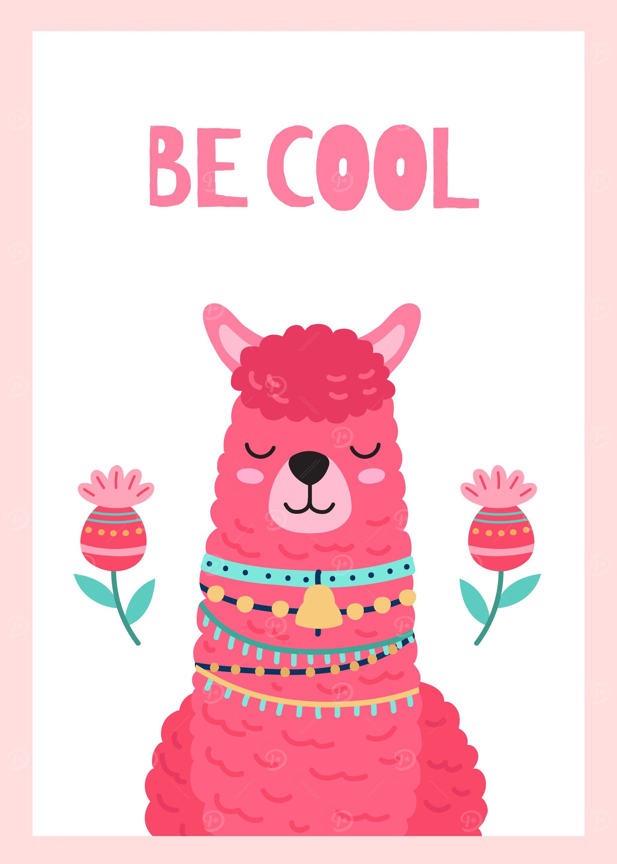 Cute Llama Minimalist