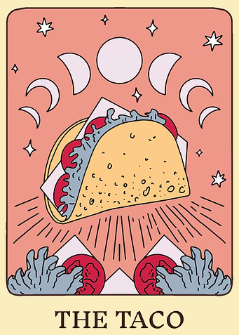 Taco Tarot Card