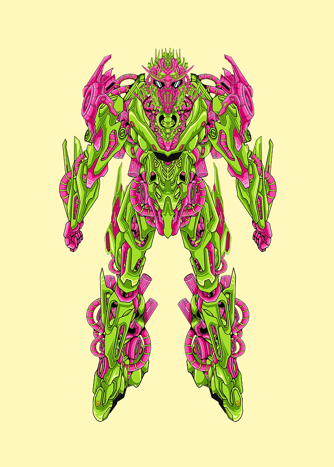 futuristic character