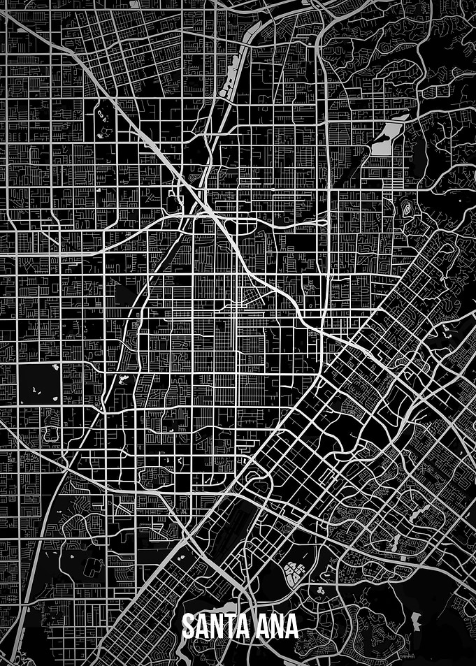 Santa Ana map