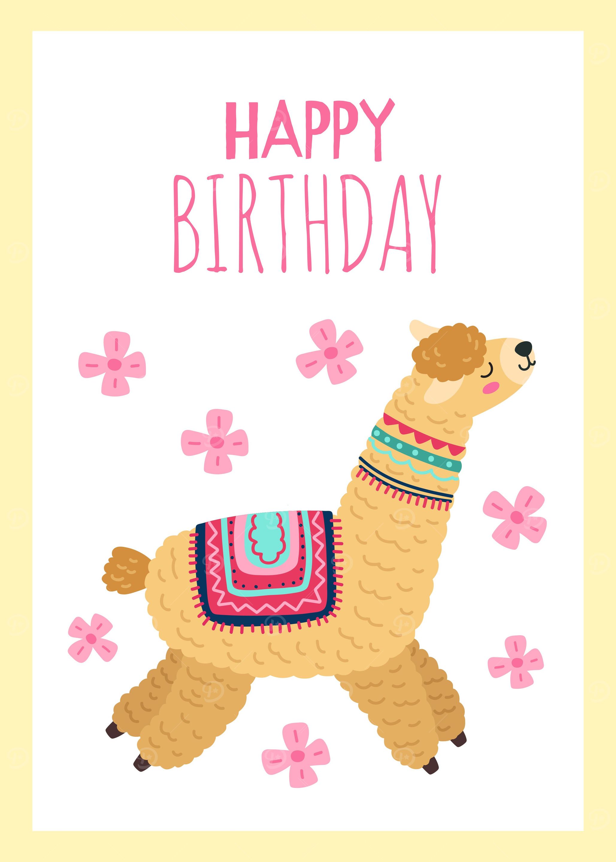 Cute Llama Minimalist