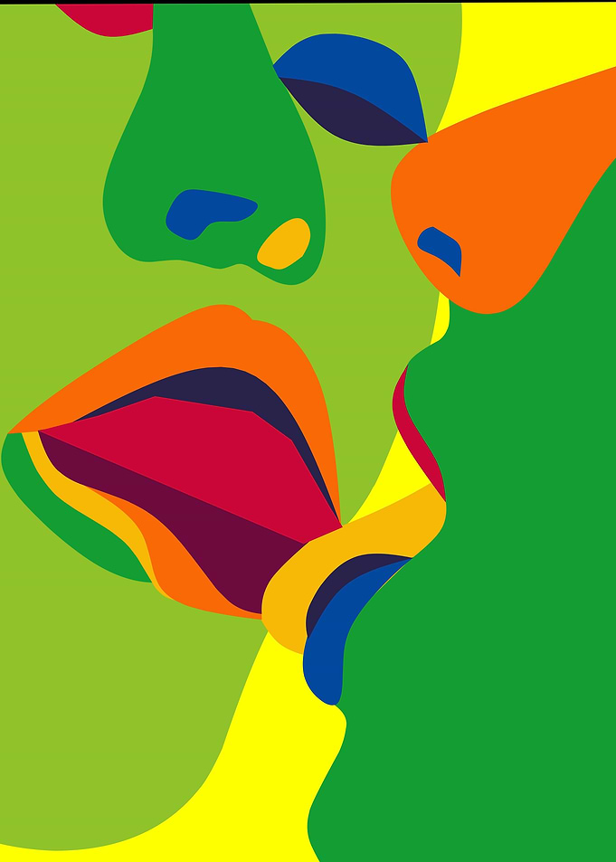 figure vibrant color