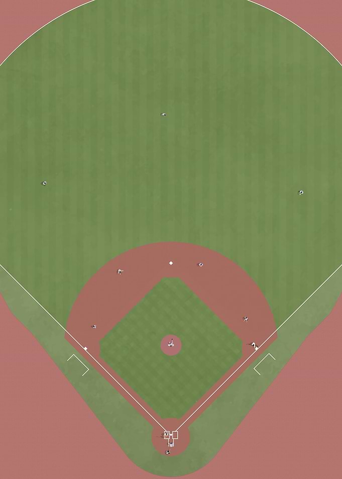 Baseball Game Illustration