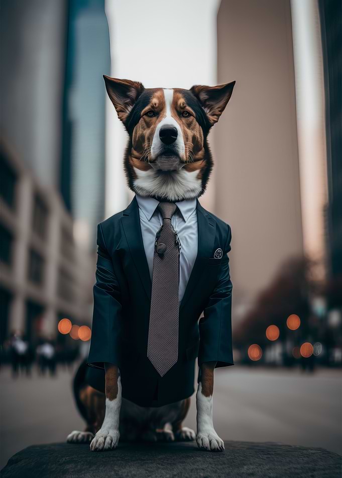 Sitting dog