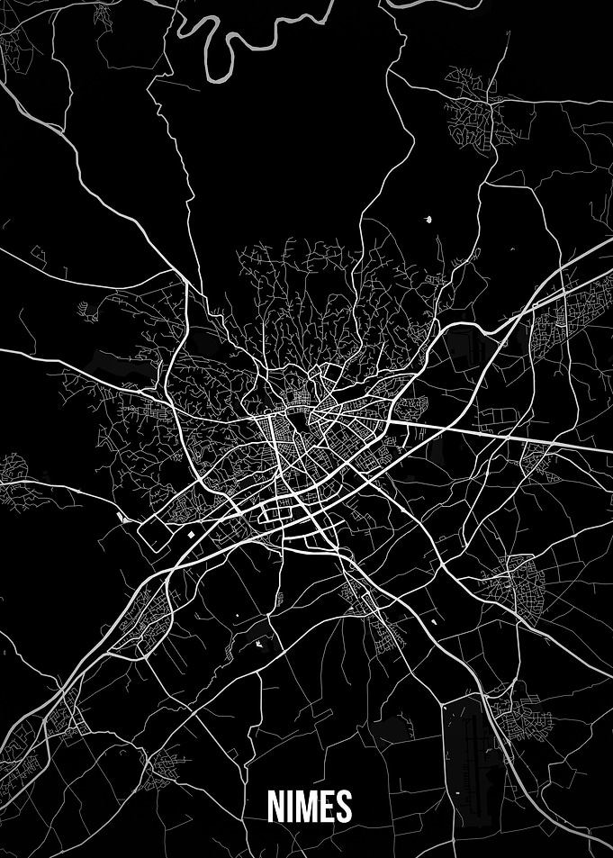 Nimes dark map