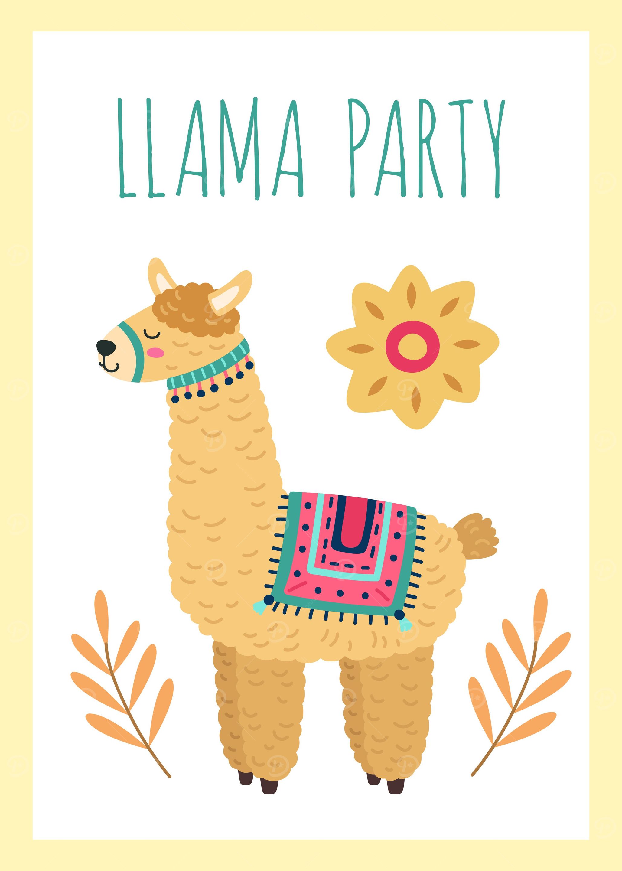 Cute Llama Minimalist