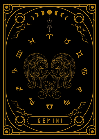 Zodiac Card Gemini