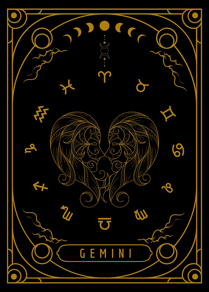 Zodiac Card Gemini