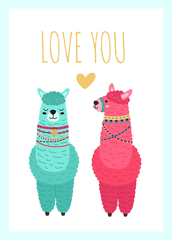 Cute Llama Minimalist