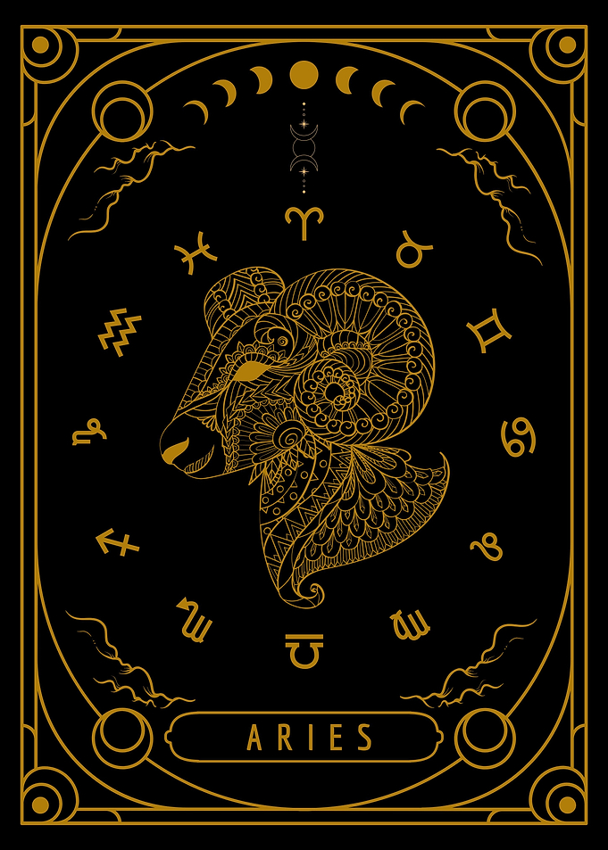 Zodiac Card Aries