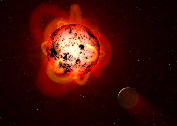 Circling Dwarf Star