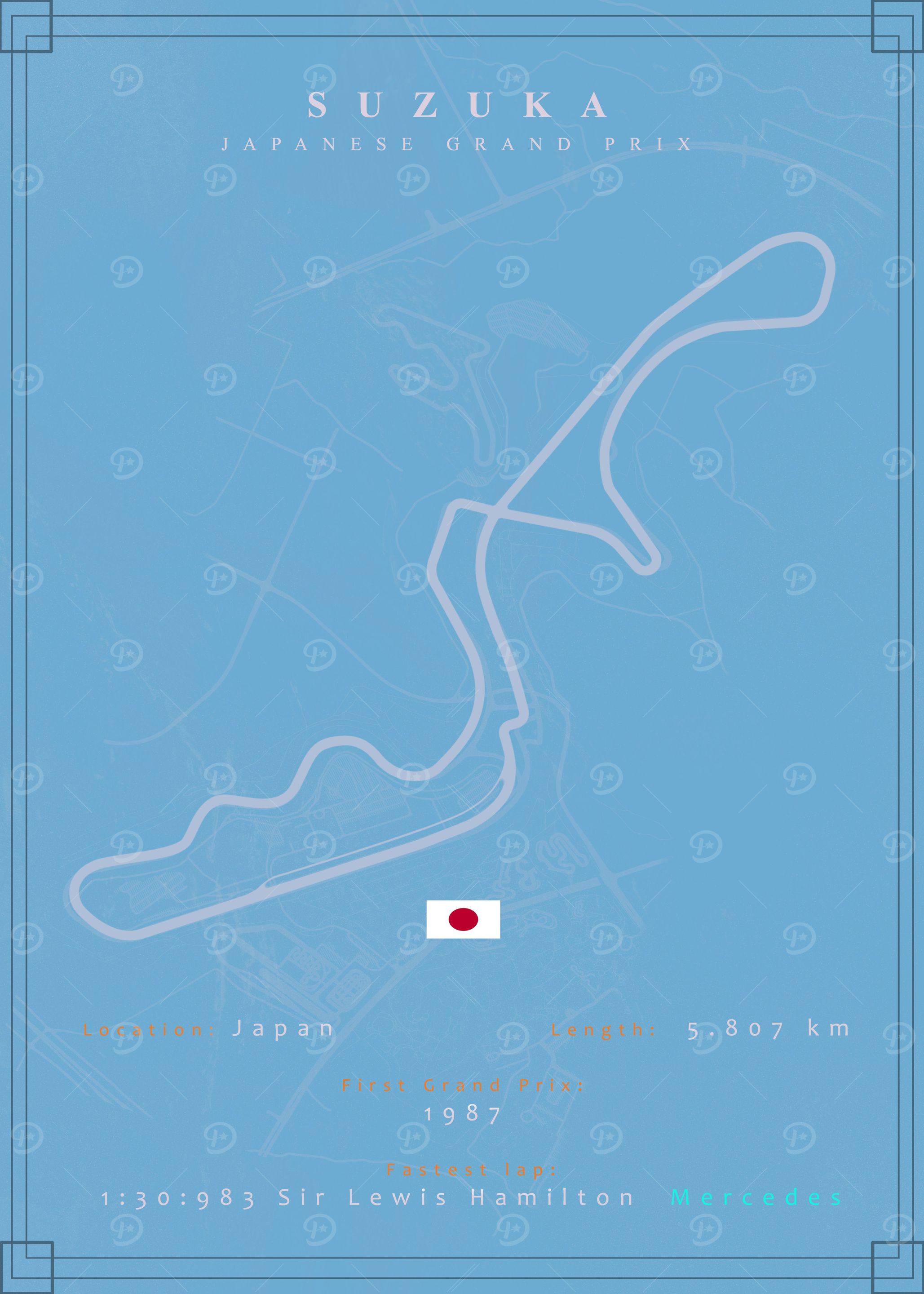 Suzuka Circuit F1 Track