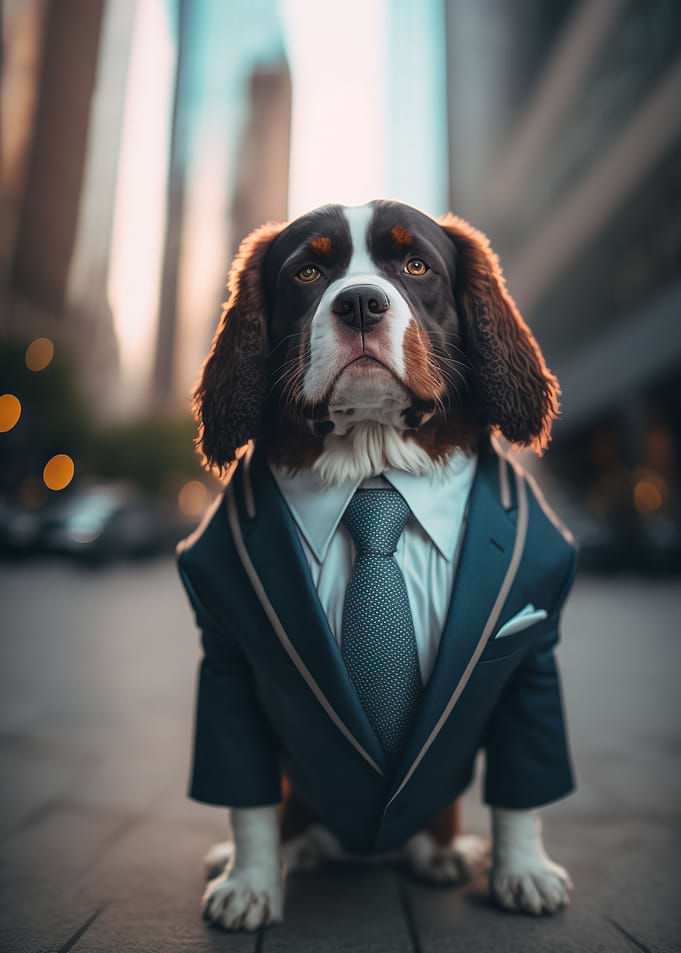Sitting dog