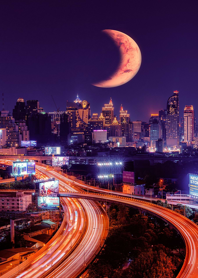 City Night Futuristic